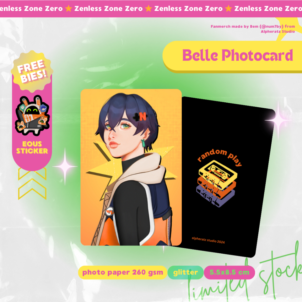 Zenless Zone Zero (ZZZ) Fanmerch - Belle Photocard PC