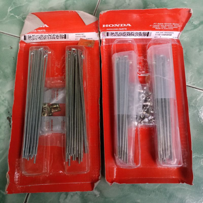 JARI JARI JERUJI RUJI VELG DEPAN BELAKANG HONDA WIN100 WIN 100 ORI AHM 1111-170 1110-159SNB