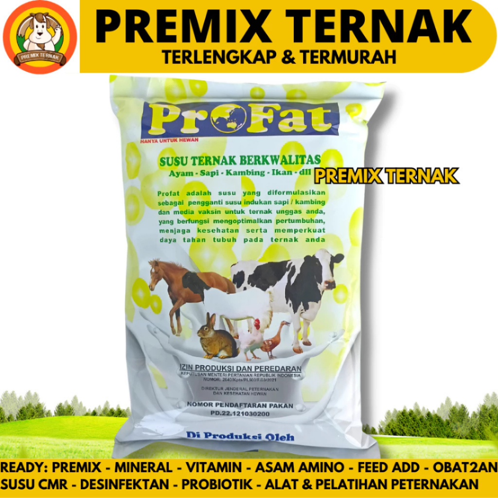 SUSU HEWAN PROFAT 1 KG - Susu Profat kambing - Susu Hewan Ternak untuk Sapi Kambing Ikan Ayam