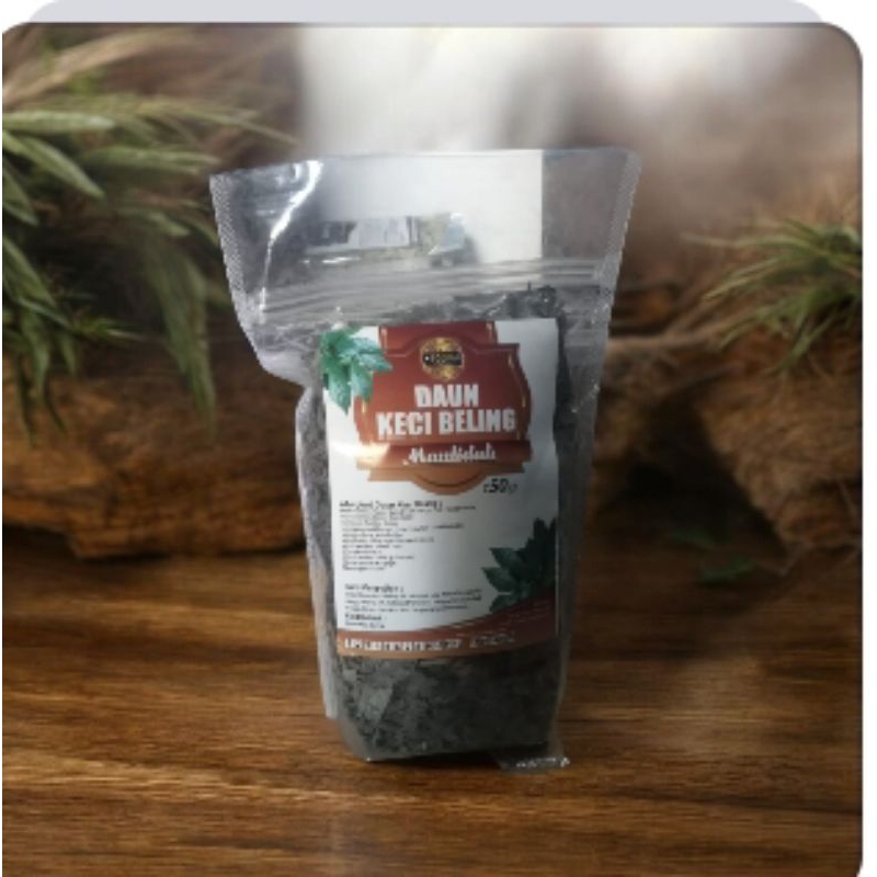 

Teh seduh/rebus daun kecibeling,/Teh herbal daun kecibeling 50 gram