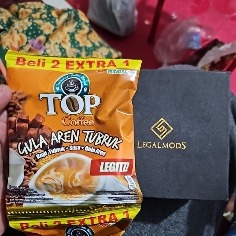 

kopi top kopi gula aren legal