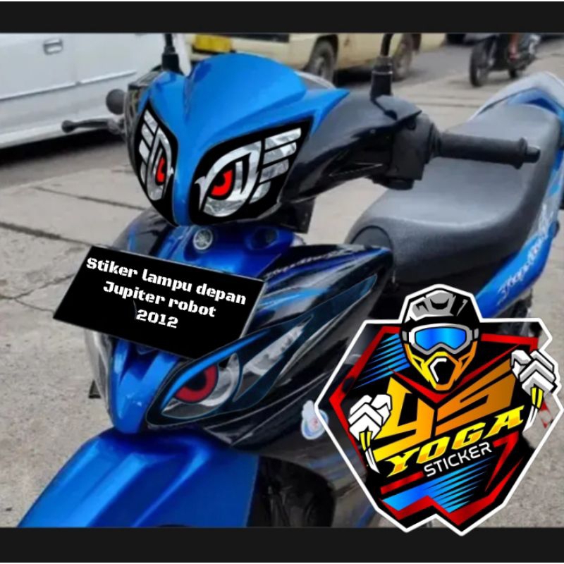 stiker lampu depan mata sama alis Jupiter z robot