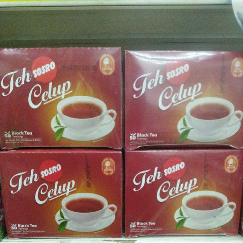 

Sosro teh celup black tea isi 15pcs, 30pcs, 50pcs