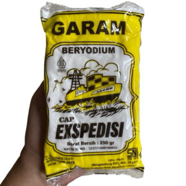 

[isi 4pcs] Garam halus beryodium cap ekspedisi kemasan super jumbo 250gram