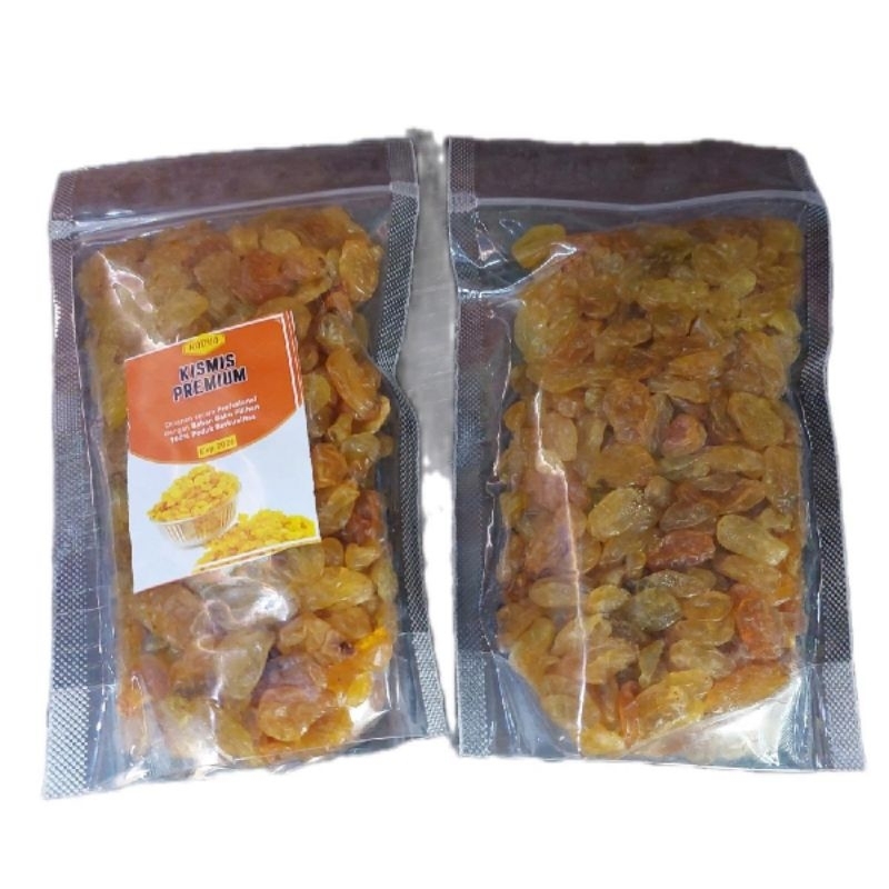 

Kismis Asam Manis Premium Golden Raisin 250gr Cemilan Pengganti Permen