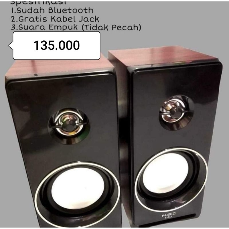Speaker Aktif Kayu Bluetooth