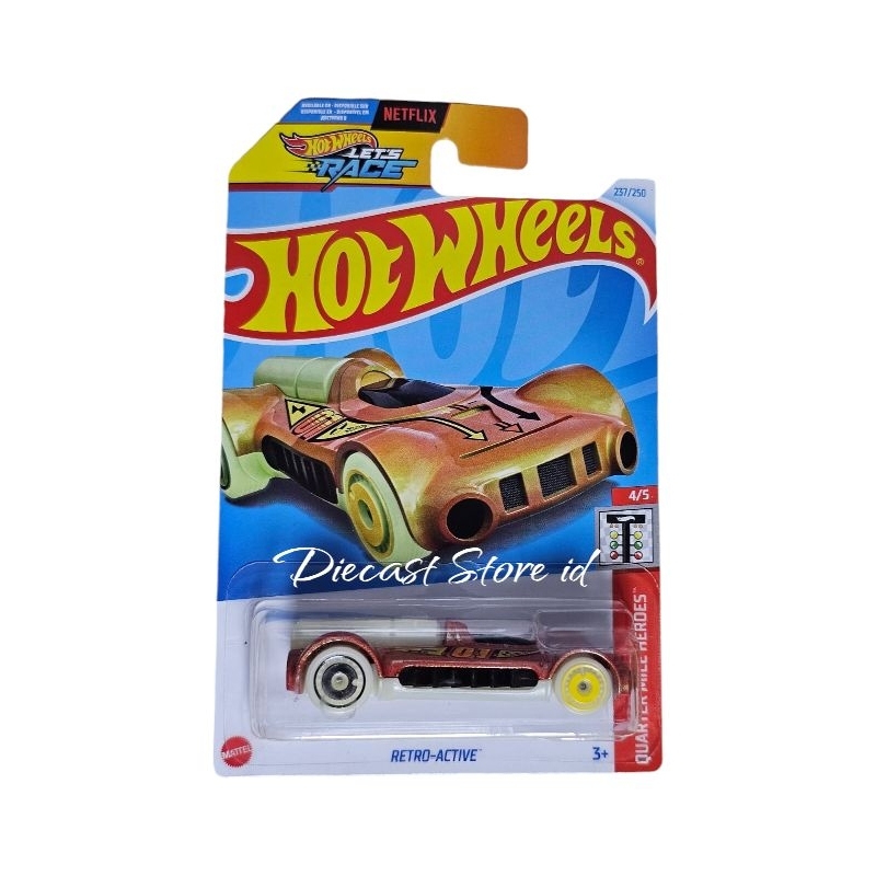 HOT WHEELS RETRO ACTIVE GLOW IN THE DARK