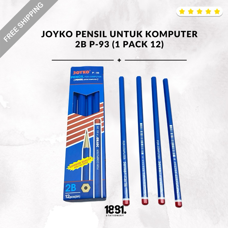 

Joyko Pensil Untuk Komputer 2B Biru 1 Pack 12 ( P-93 )