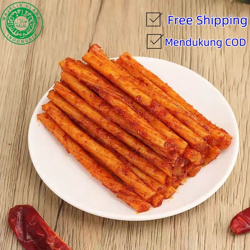 

(Harga Grosir) (BO SHI NIU JIN) Camilan Halal Selebgram Pedas Gurih