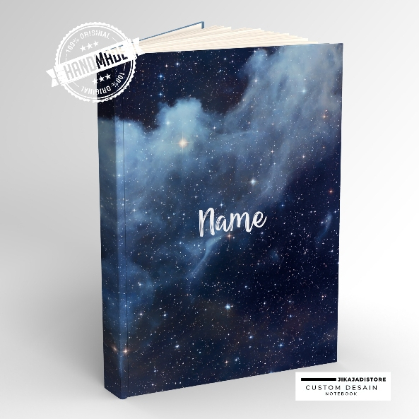

Notebook Custome NAMA HardCover ukuran A5 / jurnal diary Custome / Buku Catatan Custome / buku tulis