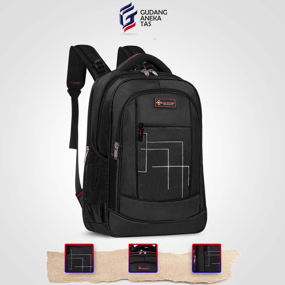 Trend Terbaru POLO GOLDVERS  Tas Ransel Kerja Pria POLO GOLDVERS 17 Inchi Bisa COD  Free Raincover O