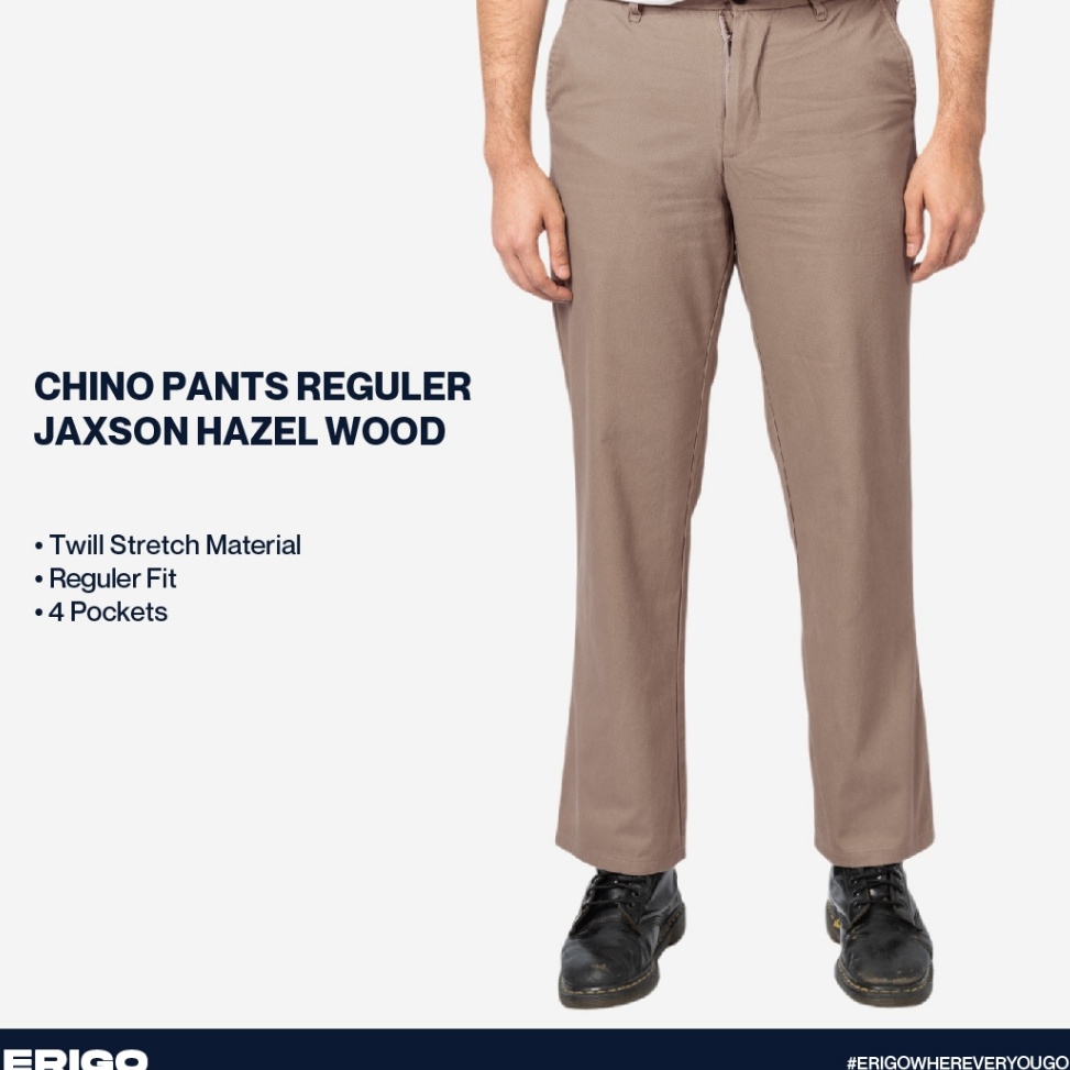 Stok Terbatas Erigo Chino Reguler Jaxson Hazel Wood