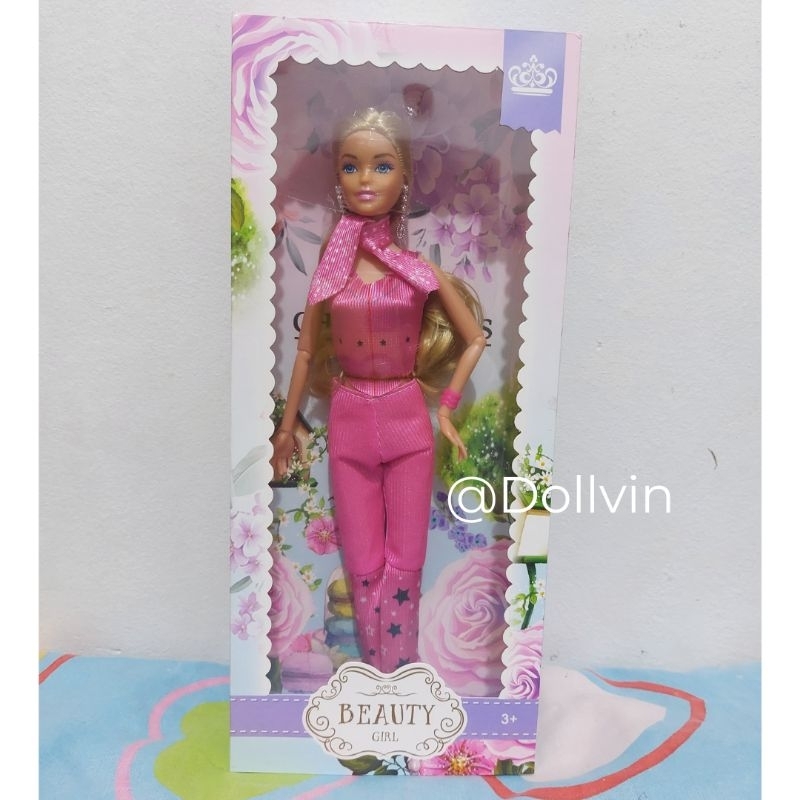 Mainan Boneka China Artikulasi (No Brand) - Terinspirasi Barbie The Movie in Pink Western Outfit