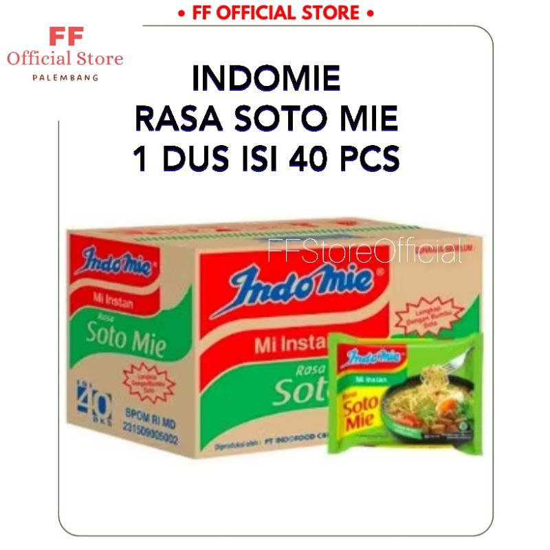

INDOMIE Mie Instanr Rasa Soto Mie 1 Dus isi 40 Bks