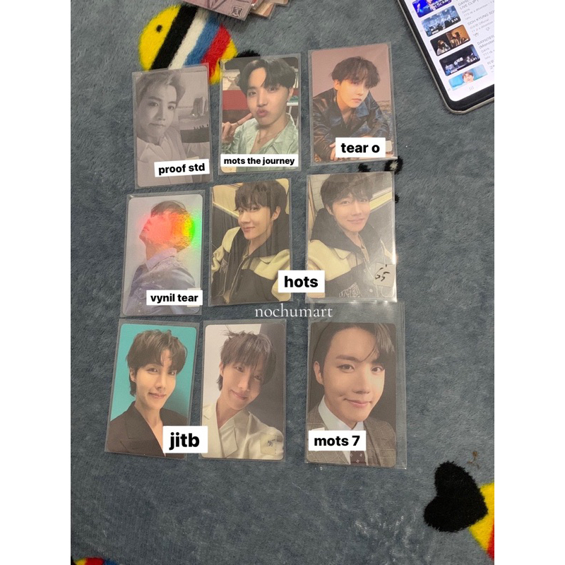 OFFICIAL BTS ALBUM RANDOM PHOTOCARD JHOPE JITB MOTS HOTS PROOF THE JOURNEY