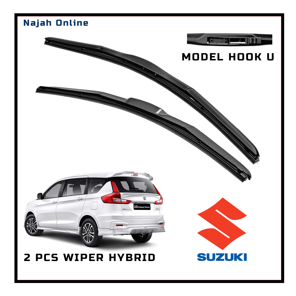 2 Pcs Wiper Ertiga Depan | Wiper Hybrid Depan Mobil Suzuki Ertiga Sepasang