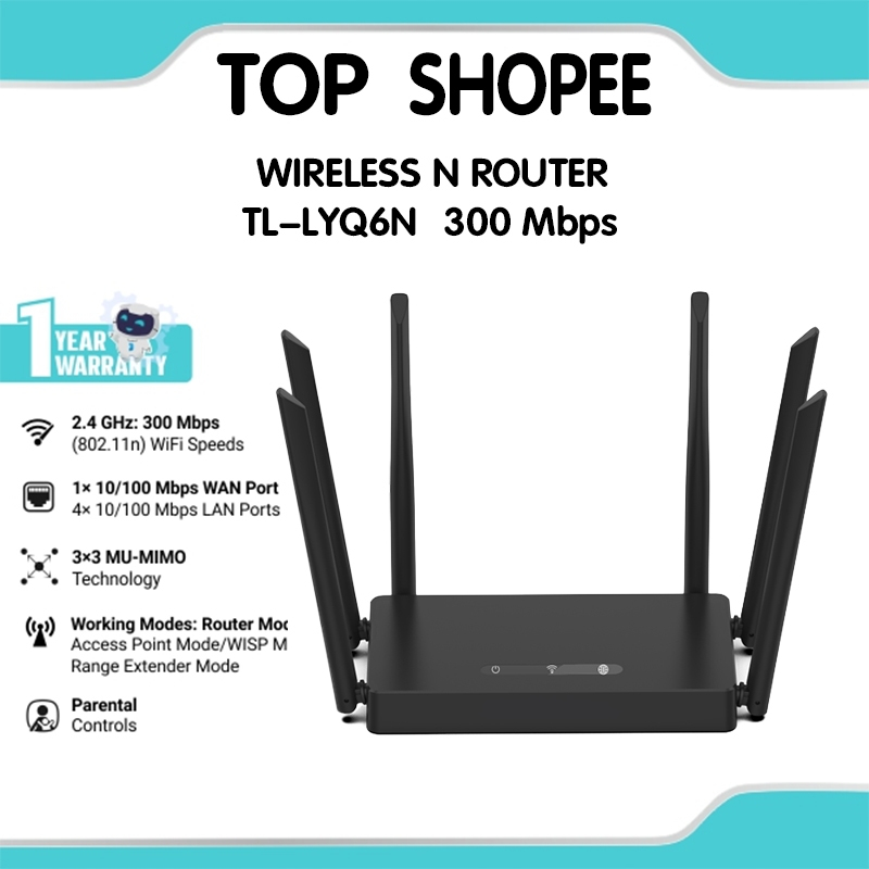 Topume TL-LYQ6N WiFi 5 Router Dual Band Gigabit Easy Mesh IPv6 IPTV WPA3 Ruter Tether New