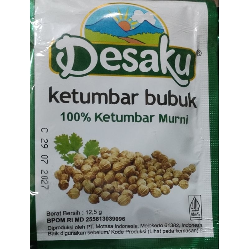 

Desaku KETUMBAR bubuk 12,5 gr/sachet || 1 renceng isi 12 pcs