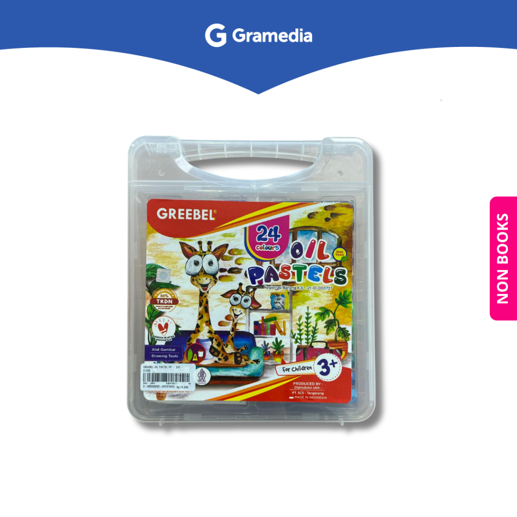 

Gramedia Depok - GREEBEL Crayon Krayon Kids 24 Warna / Kids Oil Pastel 24