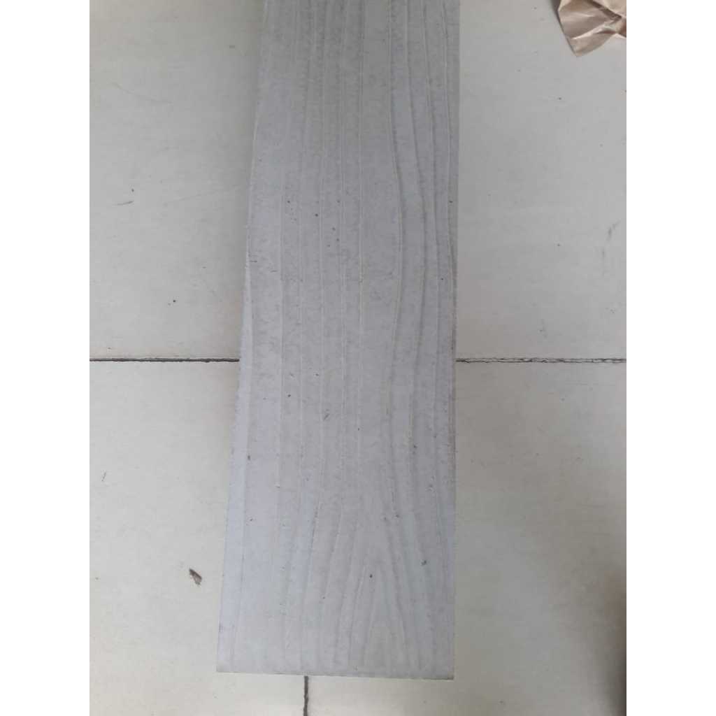 LISTPLANK MOTIF KAYU JATI LEBAR  20cm PANJANG 300cm NUSA BOARD KALSIBOARD APLUS GRC NBI