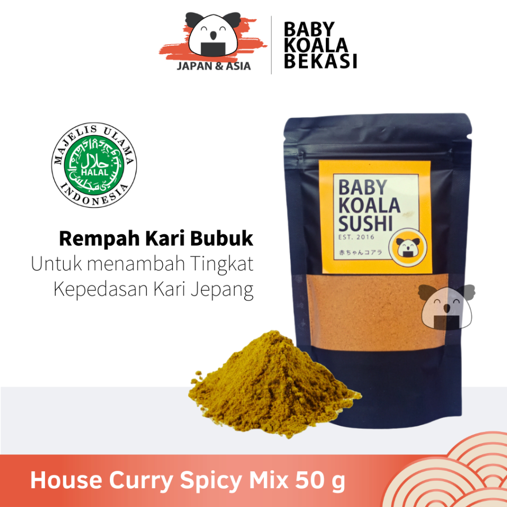

HOUSE Japan Curry Spicy Mix Rempah Kari 50 g Halal │ Bubuk Kare Jepang Lokal - Bekasi