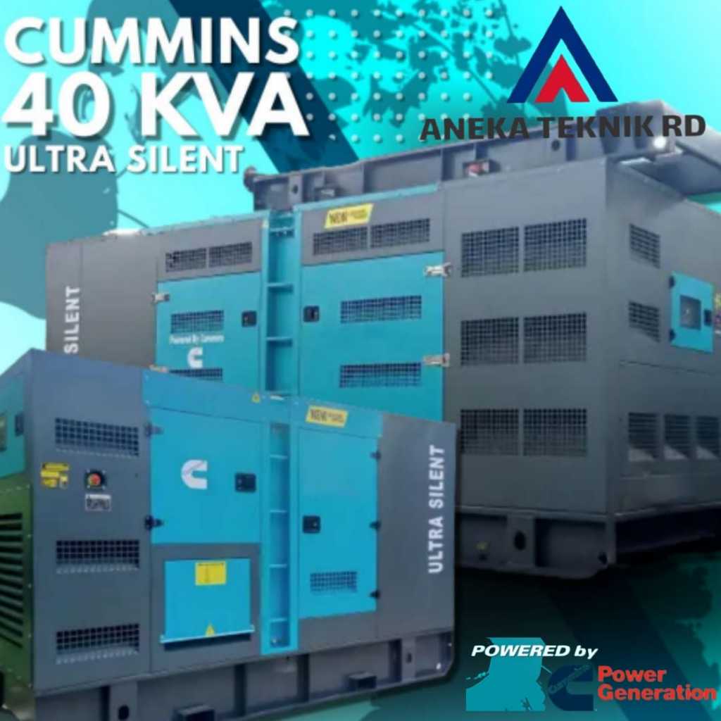 Genset 40 KVA Cummins Diesel - Ultra Silent
