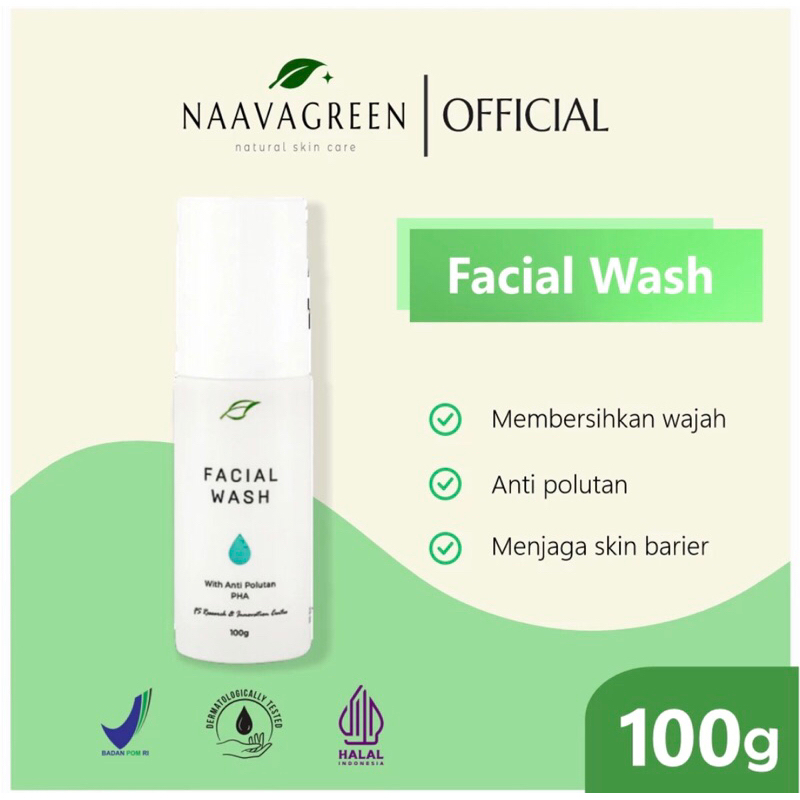 PROMO FACIAL WASH NAAVAGREEN - SABUN CUCI MUKA NAAVAGREEN - Naavagreen Facial Wash