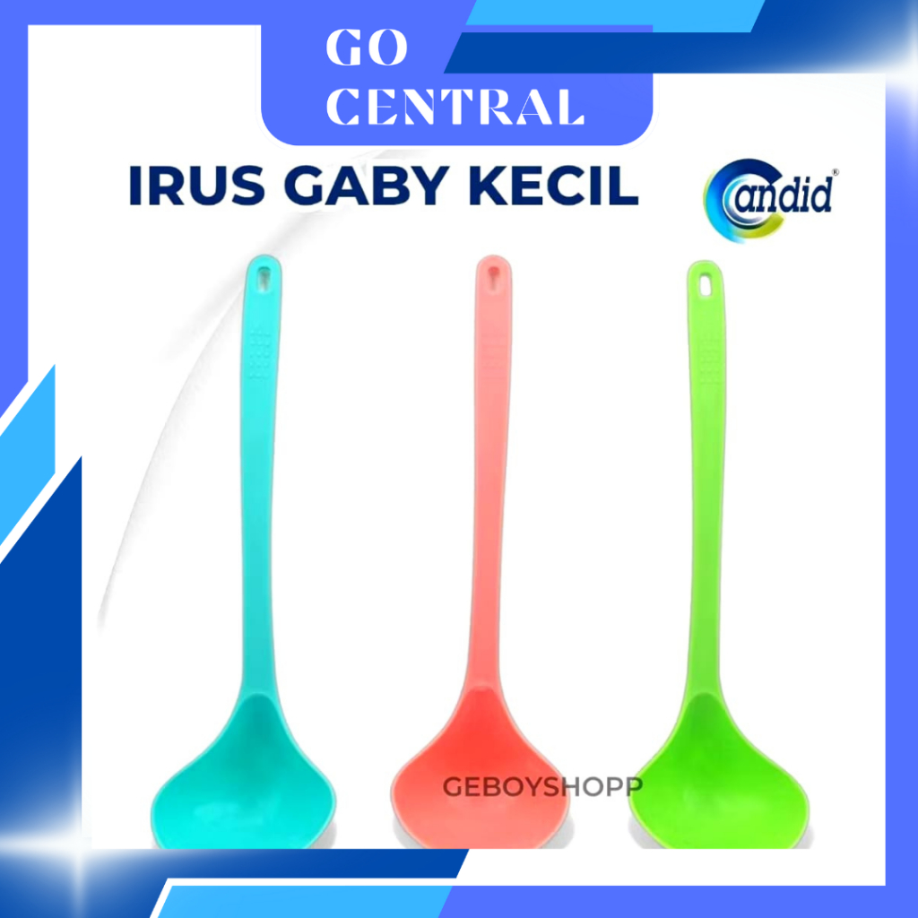[PAKET 6PCS] Candid Centong Sayur GABY KECIL Plastik Murni/ Sendok Sup Plastik Foodgrade PP5 Price S