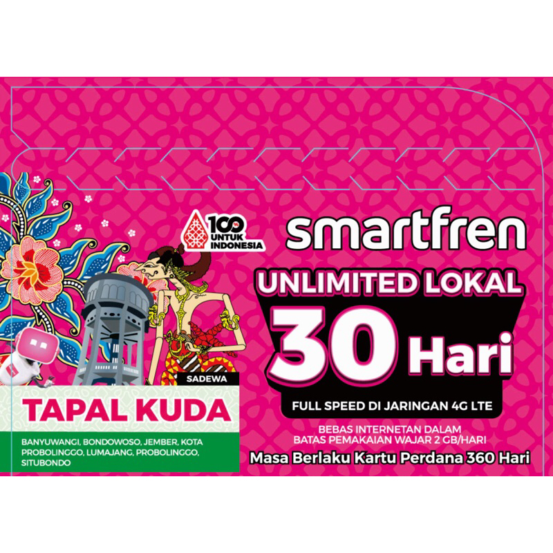 Smartfren Unlimited TAPAL KUDA 30 Hari