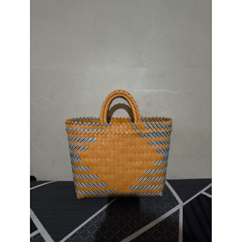 Tas Anyaman Plastik/Tas Belanja/Tas Anyam