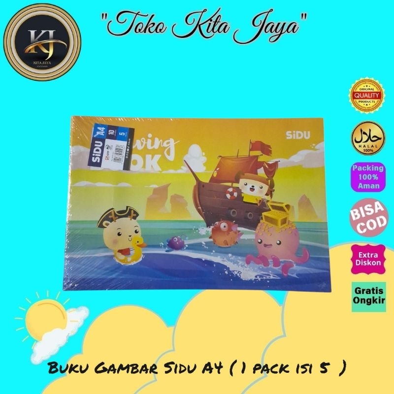 

Buku Gambar SIDU A4 ( 1 Pack isi 5 )
