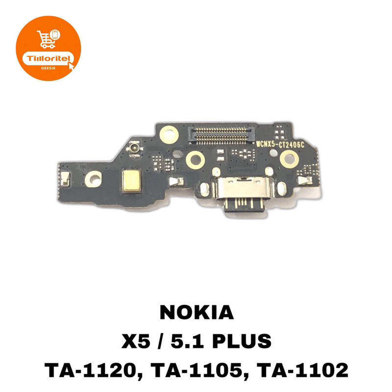 BOARD CONNECTOR CHARGER NOKIA X5 / PCB KONEKTOR CAS NOKIA 5.1 PLUS