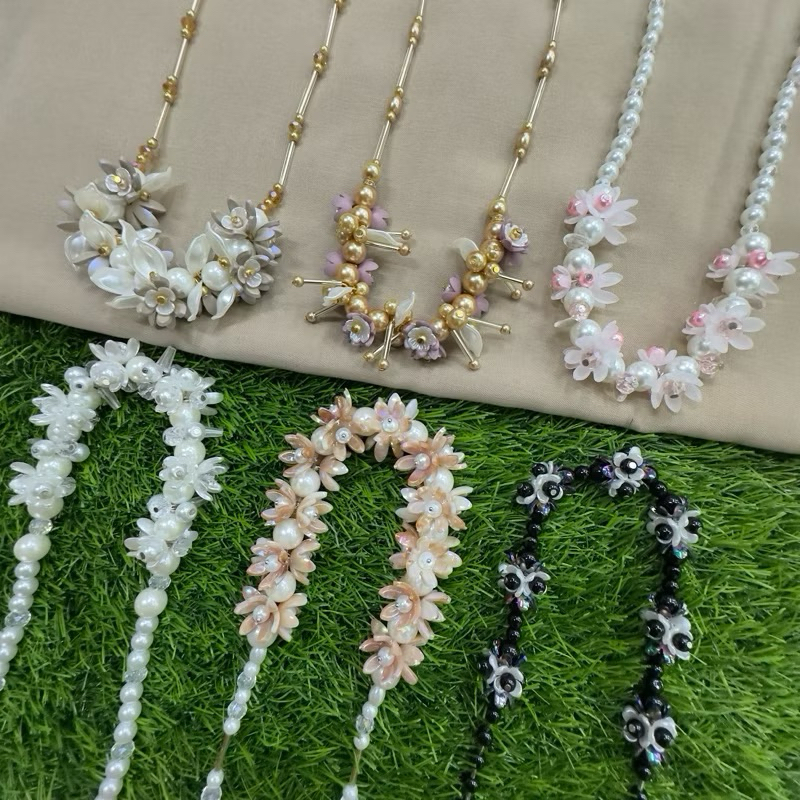AKSESORIS KALUNG | KALUNG HIJAB | KALUNG HIJAB MUTIARA | KRISTAL NECKLACE K1
