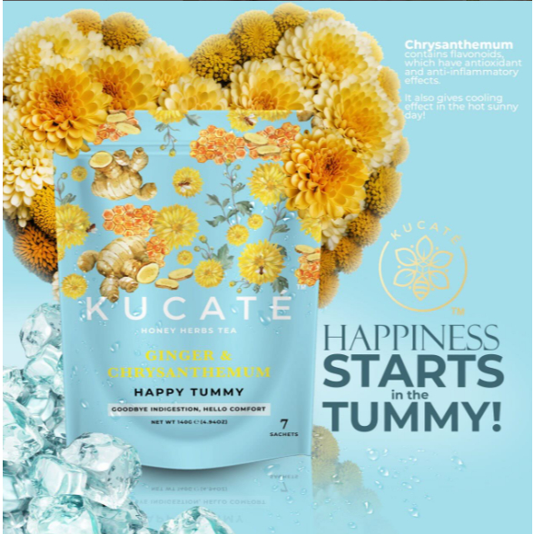 

Kucate Happy Tummy - Tea Kesehatan Dengan Ekstrak Bunga Chrysanthemum 7 sachet