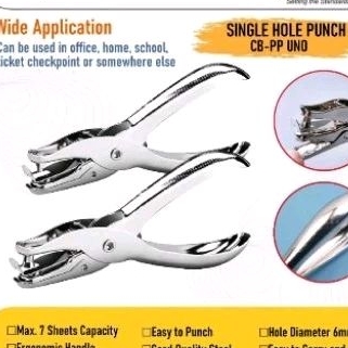

Pembolong Kertas 1 Lubang / One Hole Punch combo
