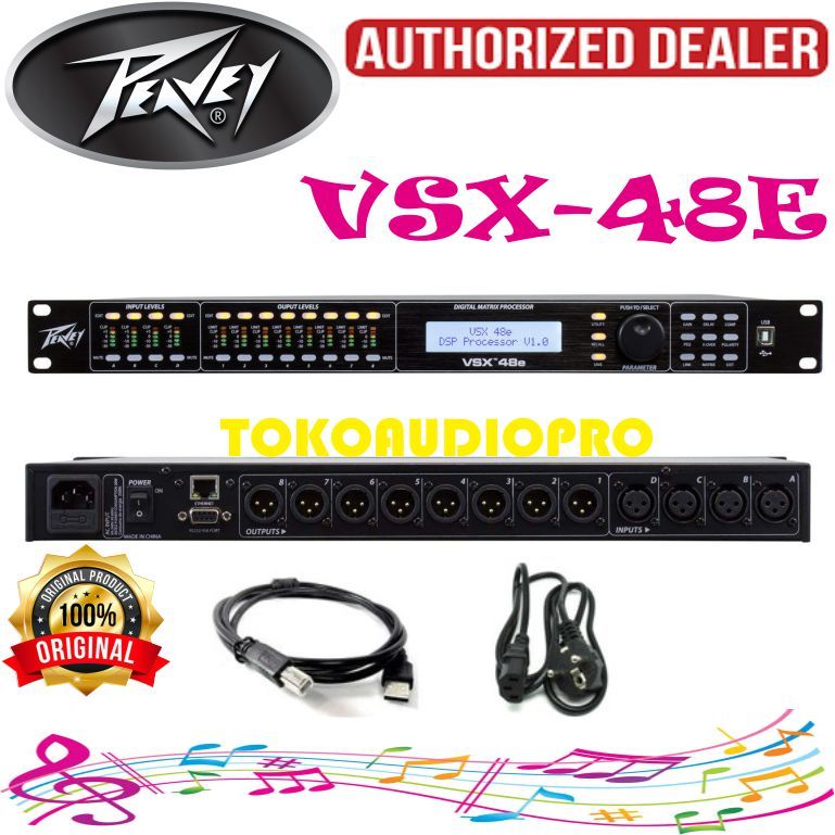 DLMS Peavey VSX48E DSP-based Loudspeaker Management System VSX-48E