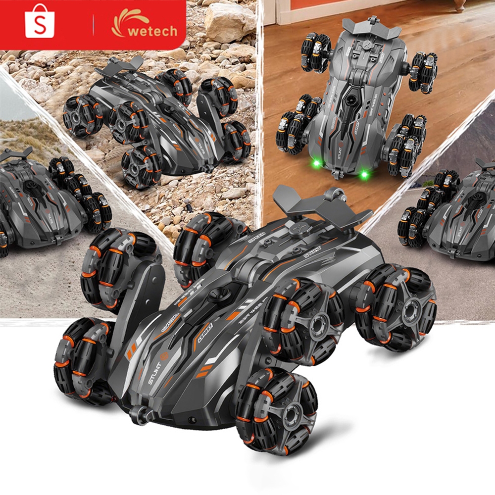 WETECH Semprot RC Drift Car 6 Wheels Spray 4WD Swing Arm Drift Vehicle Mobil Remote Control Drift 2.