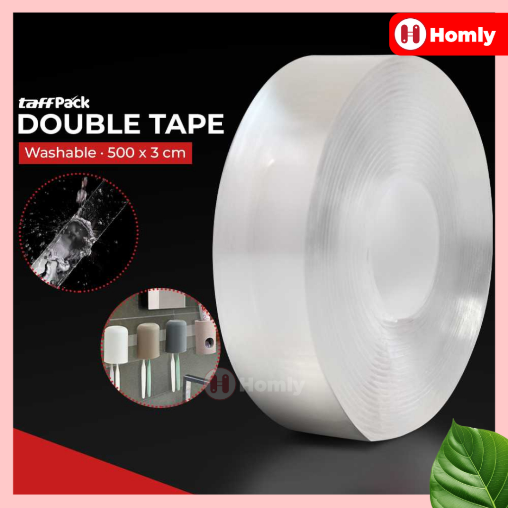 

Homly-TaffPACK Double Tape Perekat No Trace Adhesive Washable Sticker