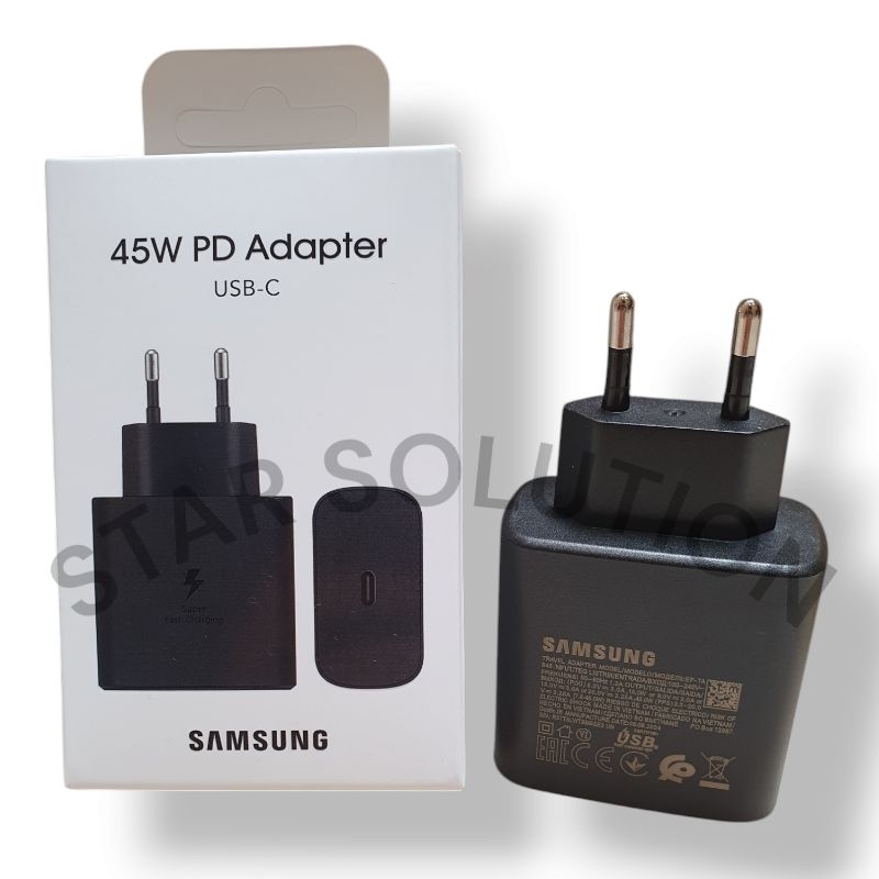 Adaptor Charger Samsung 45 Watt/Kepala Charger Samsung 45 Watt/Travel Adapter Samsung 45 Watt Origin