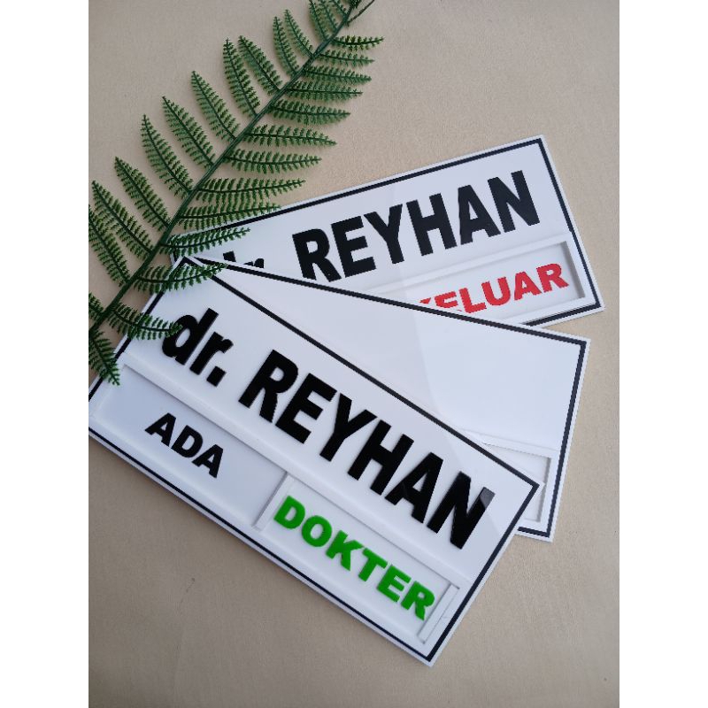 

SIGN NAMA DOKTER BISA GESER | SIGN NAMA DOKTER AKRILIK | SIGN DOKTER | TANDA NAMA DOKTER DIPINTU | TANDA NAMA DOKTER BISA DIGESER | BISA COSTUME TULISAN