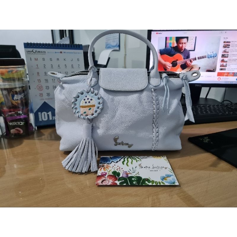 TAS KULIT SERLIUM/PRELOVED SERLIUM/TAS MALEA/TAS KULIT ASLI/TAS BAGUS