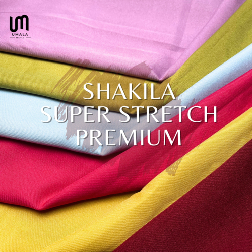 Kain Shakila Strech Premium Quality 1 ROLL - Bahan Gamis, Tunik