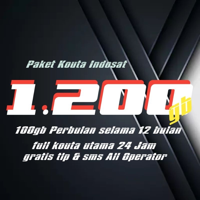 kartu perdana indosat 1.200 gb