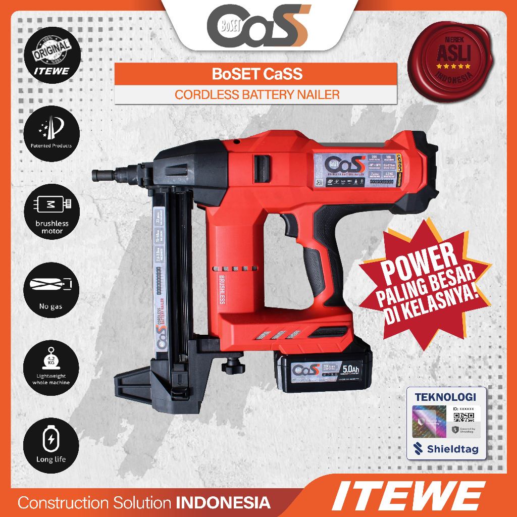 BoSET CaSS Tool Cordless Battery Nailer