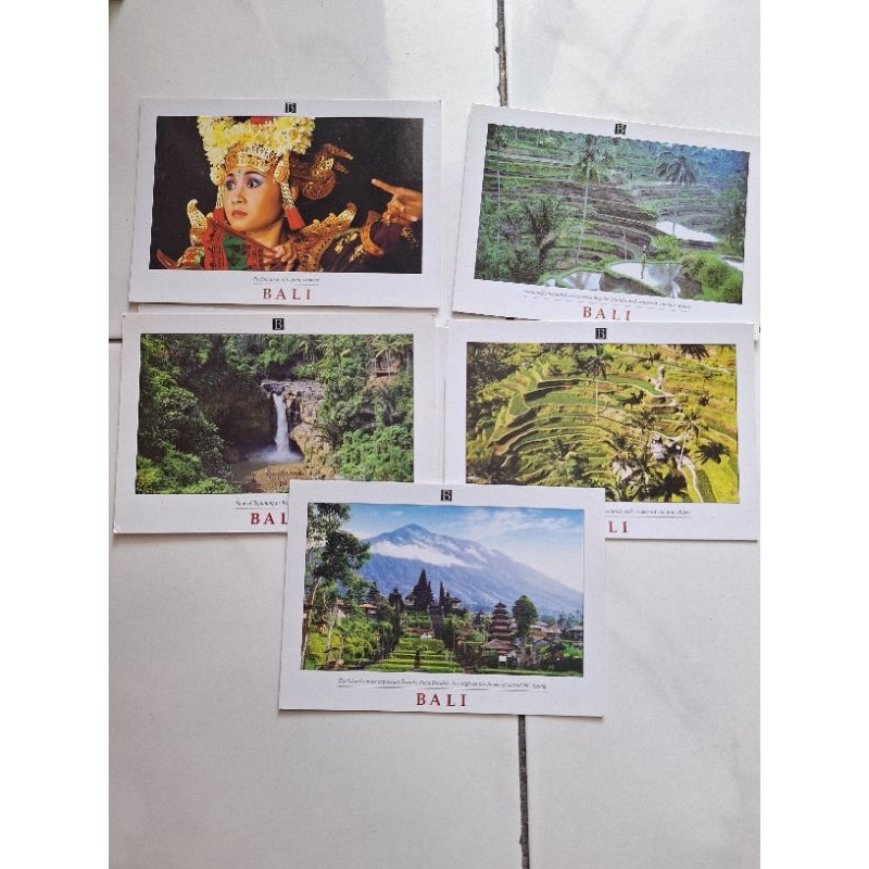 

5 kartu Pos Bali/bali postcard