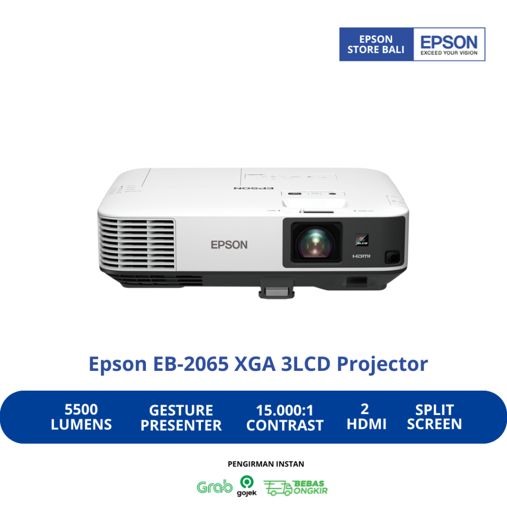PROYEKTOR EPSON EB-2065 EB2065 EB 2065 5500 Lumens 3LCD 5.500 ORIGINAL