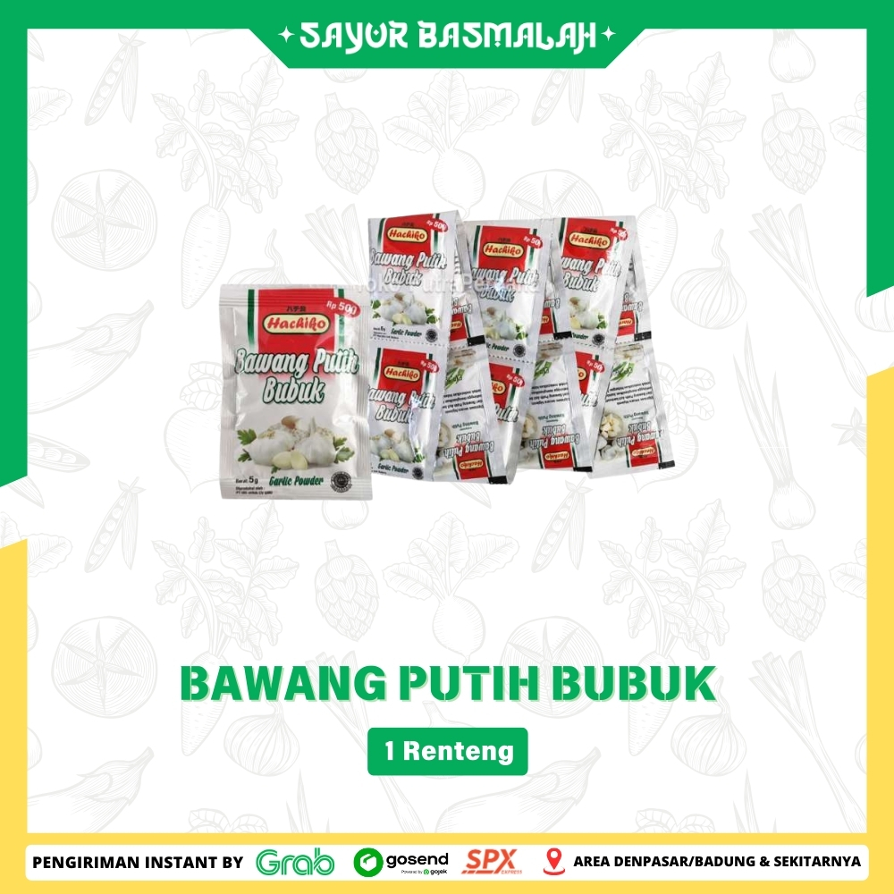 

Bawang Putih Bubuk 1 Renteng - sayur Basmalah