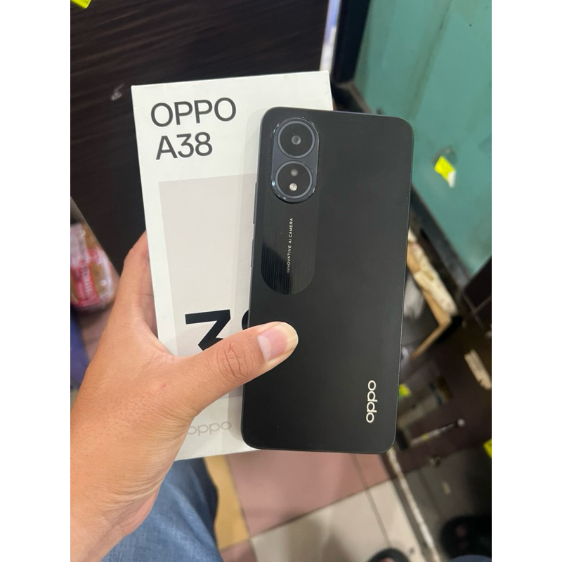 Oppo a38 ram 4/128 second fullset resmi original