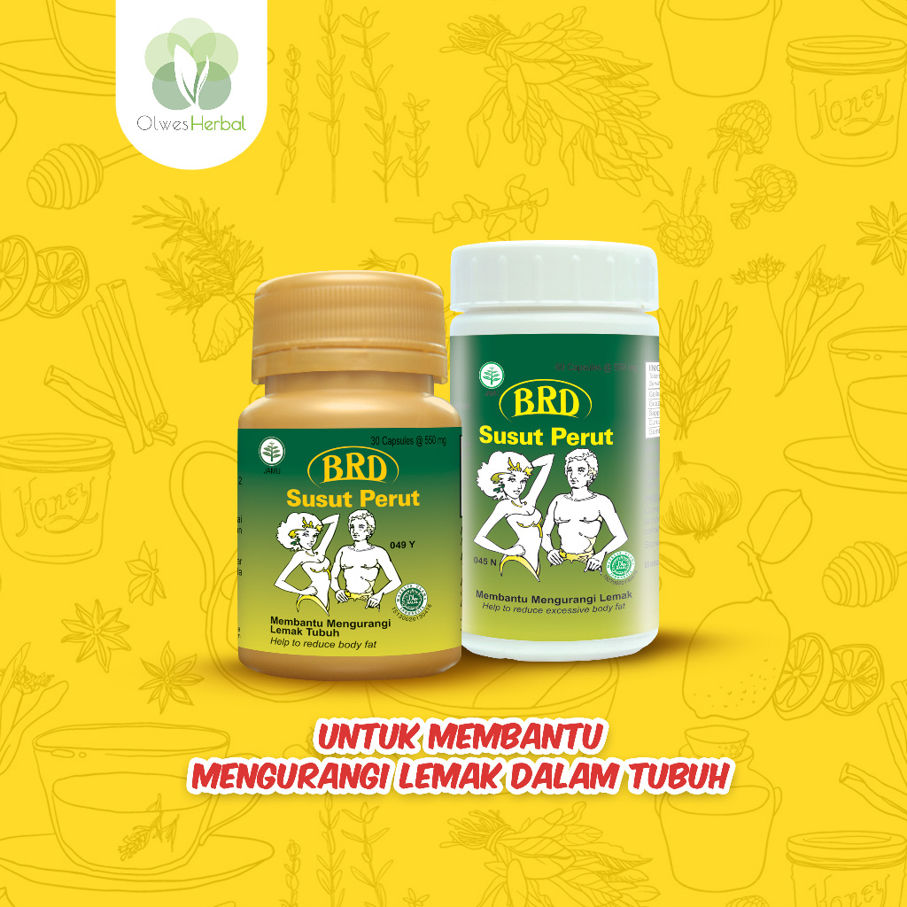 Membantu mengurangi lemak BRD Susut Perut Kapsul