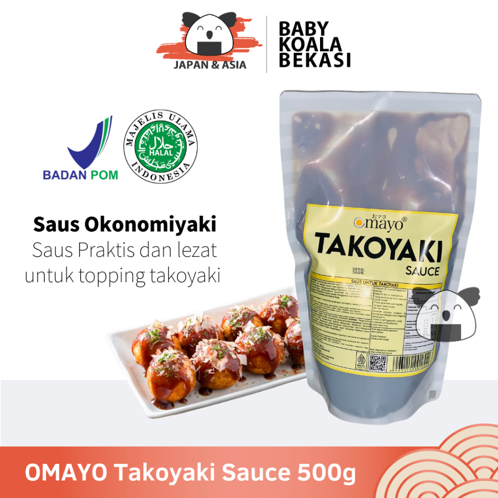 

OMAYO Takoyaki Sauce 500 g Halal │ Saus Topping Takoyaki & Okonomiyaki